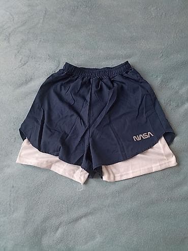 фитнес одежды: Мужские спортивные шорты с внутренними компрессионными лайнерами NASA — 3