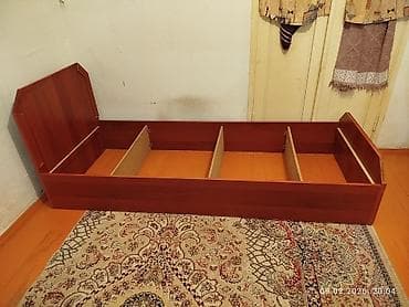 основание для кровати: Односпальная кровать, Б/у, Каркас без матраса, длина - 195 см — 1