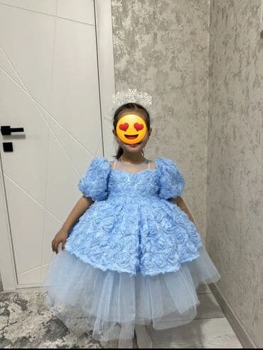 новогодний платье для девочек: Детское платье, цвет - Розовый, Новый — 2