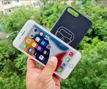 iphone 7 plus цена в бишкеке: IPhone 7 Plus, Б/у, 128 ГБ, Черный, Наушники, Зарядное устройство, Защитное стекло, 100 % — 7