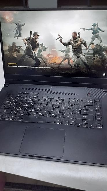 Игровой ноутбук ASUS ROG (серия ROG, черный металл, фирменный логотип — 7