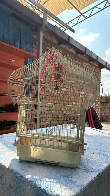 купить дакан: Клетка для птиц с декоративной фигурной крышей. Характеристики: - — 1