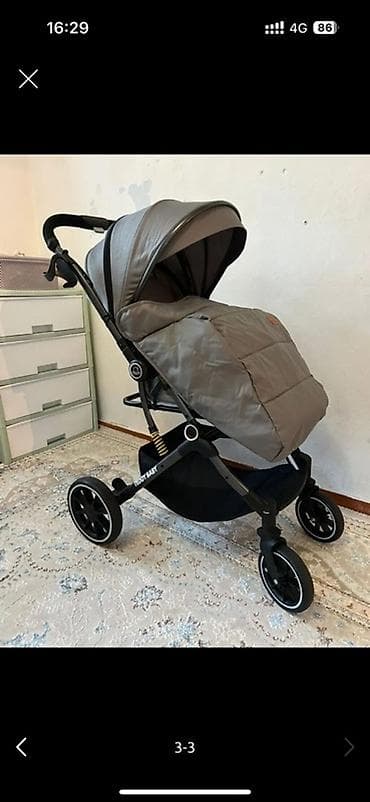 Продаю Прогулочную коляску (серый цвет) с утеплённым накидом на ноги at lalafo.kg Продаю Прогулочную коляску (серый цвет) с утеплённым накидом на ноги