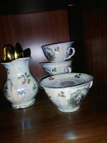 набор посуды мадонна цена: Чайный сервис Мадонна ГДР 1970 года. на 6 персон. Оригинал — 3