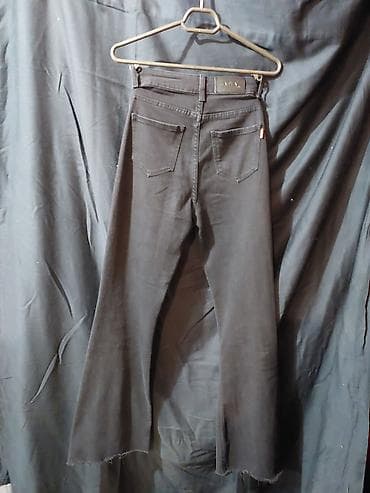 Джинсы: Джинсы, Клеш, Высокая талия, S — 2