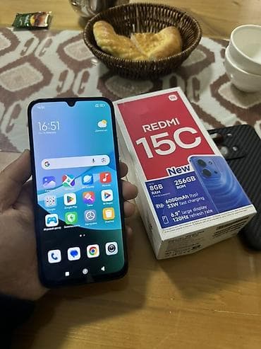 ipad 8 generation: Redmi, Redmi 15C, Б/у, 256 ГБ, цвет - Черный, 2 SIM — 2