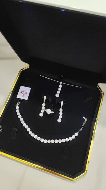 набор пандора: Серебряный Набор+ цепочка+ браслет Серебро 925 пробы Дизайн под — 4