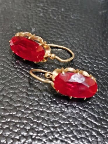 серебро старинное: Серьги 583 пр.(СССР)вес 5.2 гр — 1