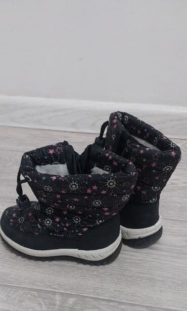 корзина для детей: Детские зимние сапожки! - Цвет: темно-синий, верх с ярким принтом - — 1