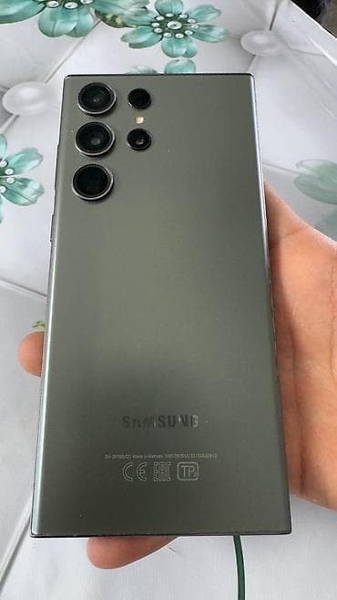 Samsung Galaxy S23 Ultra, Б/у, 256 ГБ, цвет - Зеленый, 2 SIM