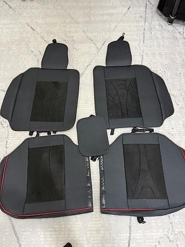 набор ключи: Чехлы Экокожа, С подушкой, цвет - Черный, Новый, Бесплатная доставка — 2