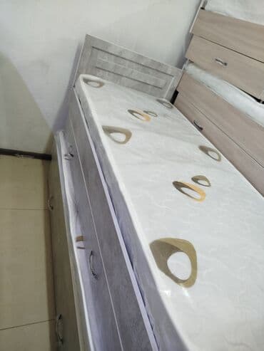 кровать двуспальная с ящиками: Односпальная кровать, С матрасом, длина - 190 см — 3