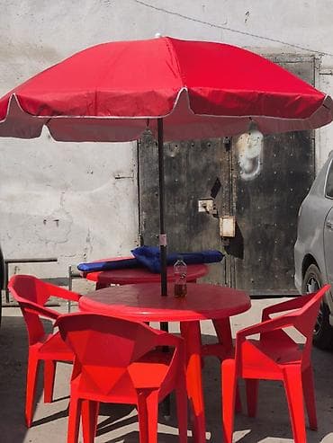 foldable table: Комплект садовой мебели, Стулья, Пластик — 3