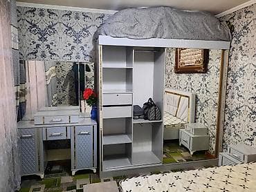 пос: Спальный гарнитур в современном стиле, цвет — светло‑серый с — 2