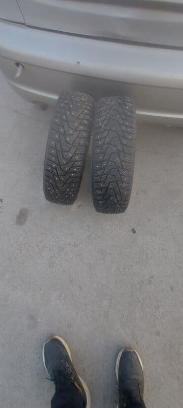 шипованные шины б у: Шины R <13, Зимняя шипованная, Б/у, Пара, Легковые, Hankook — 2