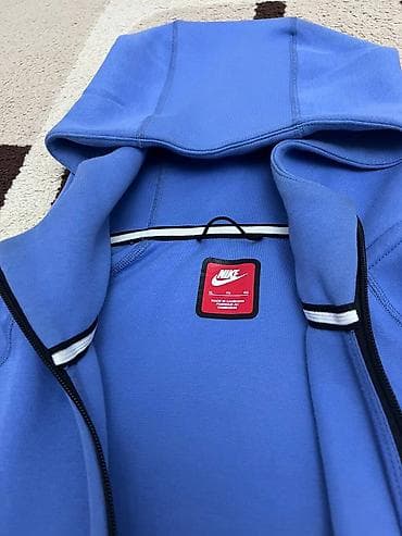 nike teech: Мужская толстовка, XL, Nike, Новый, цвет - Голубой, Бесплатная доставка — 2