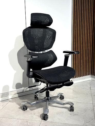 office table: Офисное кресло, Новый, С колесиками, цвет - Черный, Бесплатная доставка — 1