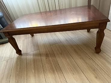 обеденный стол реставрация: Журнальный стол из массива дерева (б/у) - Материал: натуральное — 4