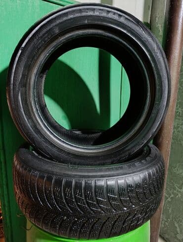 зимнее шины: Шины 205 / 55 / R 16, Зима, Б/у, Пара, Легковые, Корея, Marshal — 1