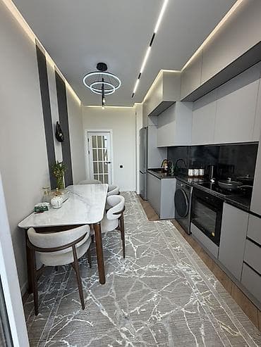 Квартиры: 2 комнаты, 67 м², Пишпек Элитка, 7 этаж, Дизайнерский ремонт — 2