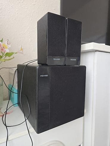 Акустическая система Microlab 2.1 - Комплект: сабвуфер и две at lalafo.kg Акустическая система Microlab 2.1 - Комплект: сабвуфер и две