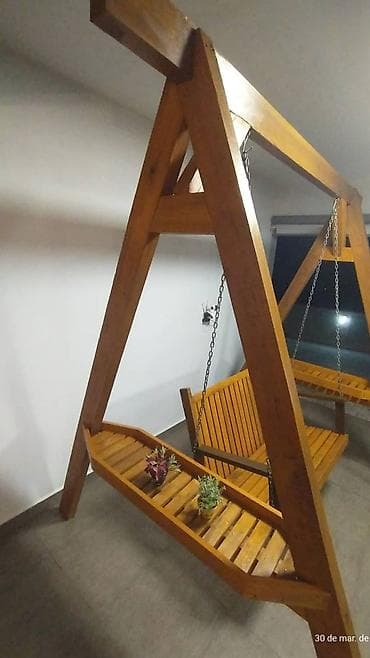 хоста цветы: Садовые качели Дерево, Со спинкой, С крышей — 2