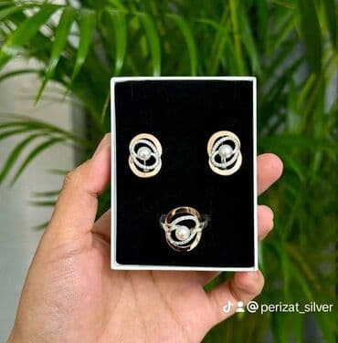 свадебные наборы ручной: Набор украшений, Проба 925, Женские, Новый — 1