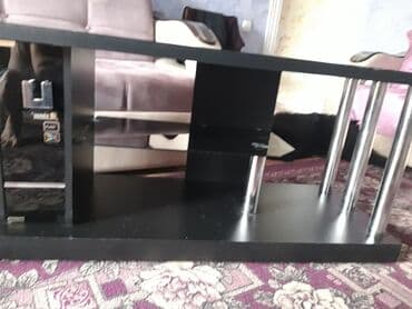 телевизор тумбочка: Тумба и подставка для телевизора, Б/у, Напольная, Самовывоз, цвет - Черный — 2