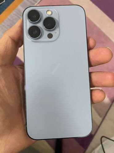 купить беспроводной микрофон: IPhone 13 Pro, Б/у, 128 ГБ, Sierra Blue, Защитное стекло, Чехол, Кабель, 74 % — 1