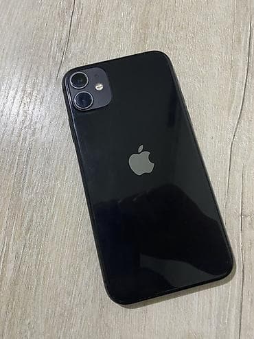 IPhone 11, Б/у, 128 ГБ, Черный, Чехол, 93 % — 2