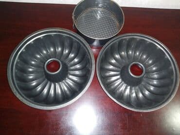 набор куличи: Противень для выпечки в духовке в отличном состоянии: Большой - — 8