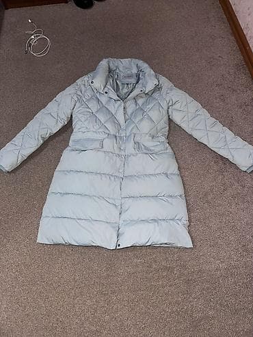 стеганый: Пуховик, По колено, Стеганый, XL — 2