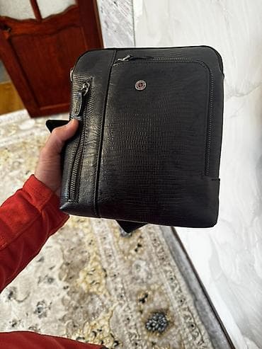 pull and beer: Классическая сумка, Butun, Материал: Натуральная кожа, Застежка на молнии, Мужские — 4