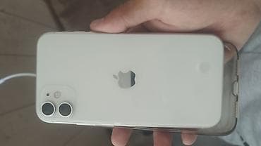 IPhone 11, Б/у, 64 ГБ, White Titanium, Защитное стекло, Чехол, 100 %
