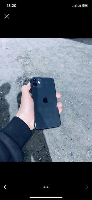 jack a2s: IPhone 11, Б/у, 64 ГБ, Черный, Защитное стекло, 95 % — 1