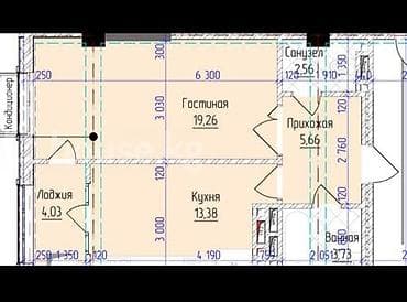 1 комната, 48 м², Элитка, 4 этаж, Готовая ПСО (под самоотделку) — 2