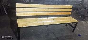 скамье: Скамейка Металл, Со спинкой, Без крыши — 3