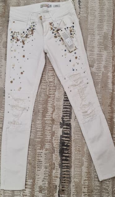 Джинсы: Джинсы, Прямые, S — 1