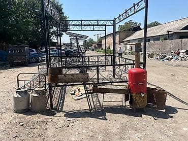каркасный басейн: Садовые качели Металл, Со спинкой, С крышей — 4