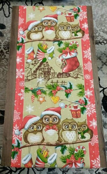 стол корейский: Новогодняя скатерть дорожка, размер 45/145 см цена 400 сом. Сет для — 1