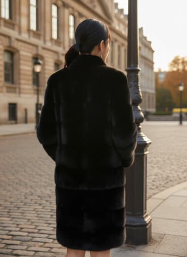 срочно продаю в связи с переездом: Шуба, Норка, По колено, XL — 2