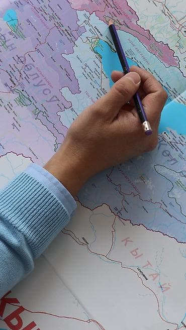 карта мира: Эти детализированные физические карты Кыргызстана — именно то, что вам — 8