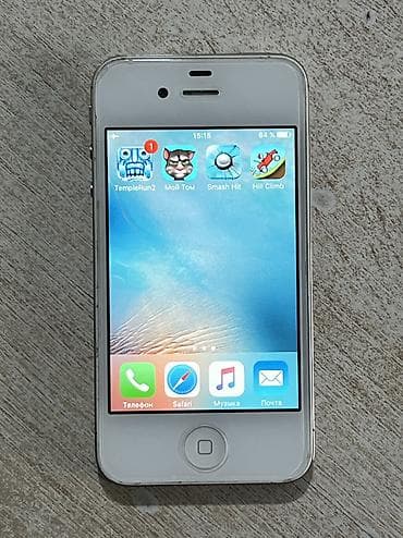 Apple iPhone: IPhone 4S, Б/у, 16 ГБ, Белый, Зарядное устройство, Кабель — 6