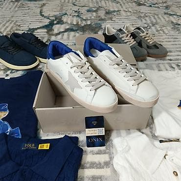 кеды зара: Мужские кроссовки, 42, Golden Goose, Новый, цвет - Белый, Бесплатная доставка — 1