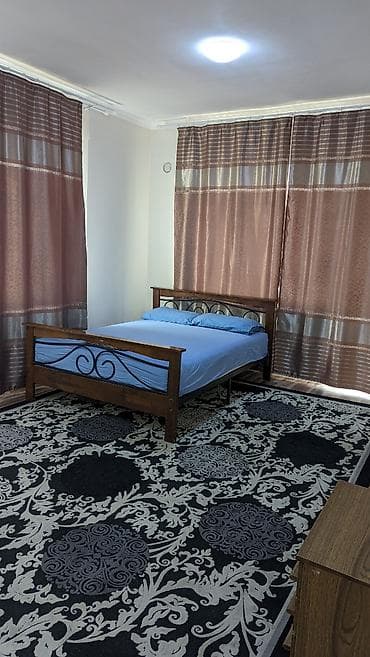 бостери комнаты: 4 бөлмө, Жаздык, жууркан-төшөк каптары, Алдын ала ээлөө, Тиричилик техникасы — 2