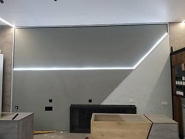 Услуги: Натяжные потолки с установкой освещения - Одноуровневые натяжные — 8