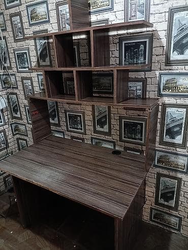 study table: Компьютерный стол, С полками — 1