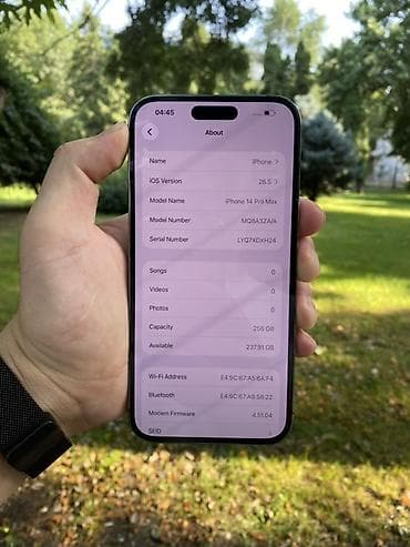 Техника жана электроника: IPhone 14 Pro Max, Колдонулган, 256 ГБ, Deep Purple, Коргоочу айнек, Каптама, 100 % — 6