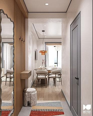 квартиры в городе ош: 1 комната, 30 м², 3 этаж, Дизайнерский ремонт — 4