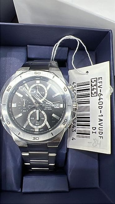 Casio Edifice EFV-640D-1AVUDF — мужские кварцевые часы с хронографом